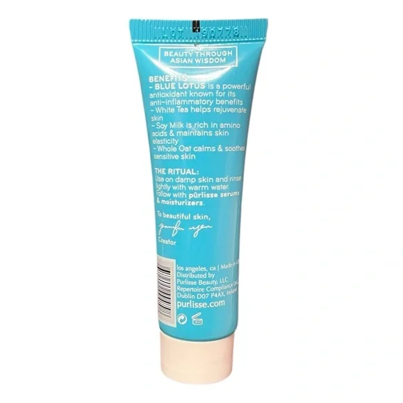 🤯5/$25🤯 purlisse Blue Lotus 4-in-1 Cleansing Milk 0.5 Fl. Oz. - Picture 2 of 4